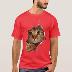 Camiseta Gatinho Doce Torto Roupa Engraçado Gato Frio Propr