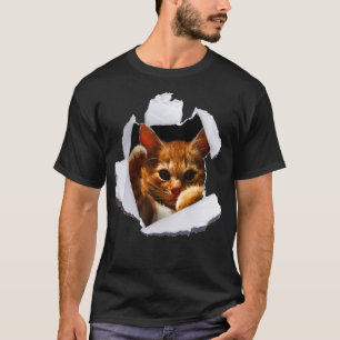 Camiseta Gatinho Doce Torto Roupa Engraçado Gato Frio Propr