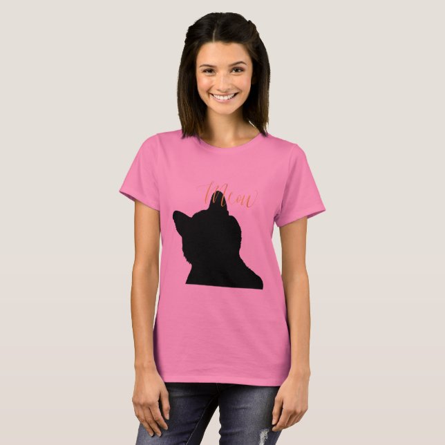 Camiseta Gatinho Dourado (Frente Completa)