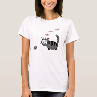 Camiseta Gatinho e amor de Mousie