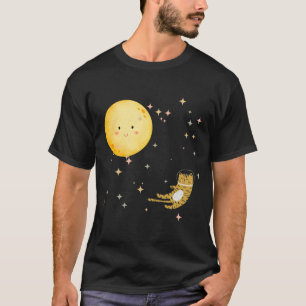Camiseta Gatinho e lua adormecidos