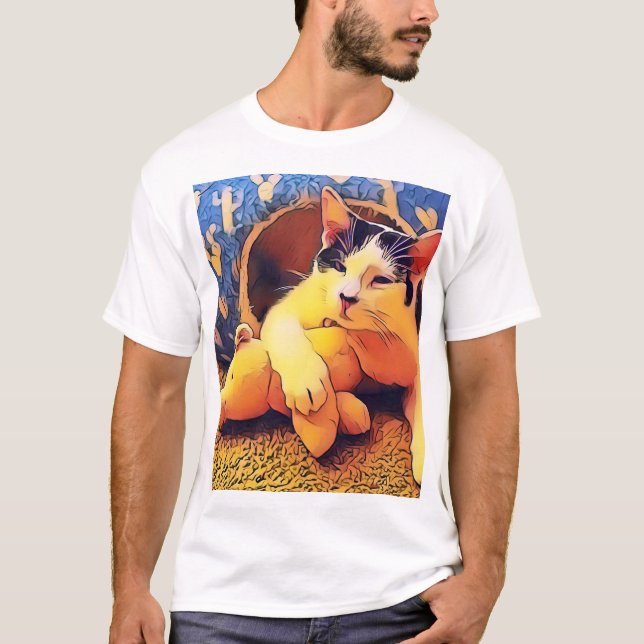 Camiseta Gatinho e Sr. Piggy (Frente)