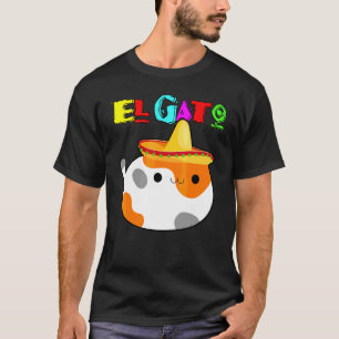 Camiseta Gatinho El Gato Calico Cinco De Mayo Latino