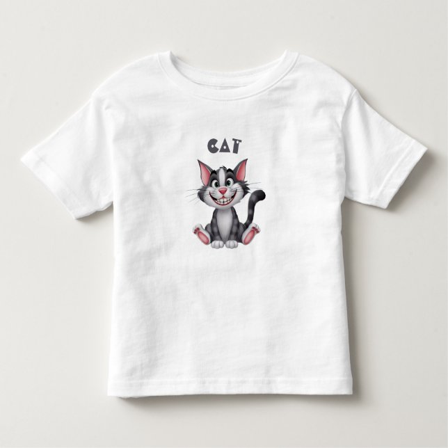Camiseta Gatinho engraçado bonito (Frente)