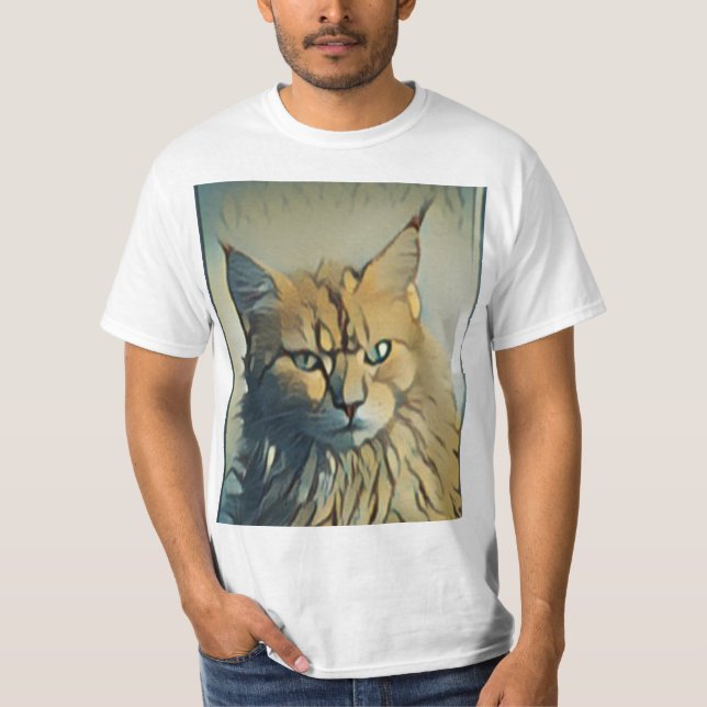 Camiseta Gatinho Engraçado E Adorável (Frente)