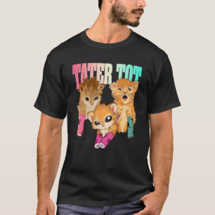 Camiseta Gatinho Engraçado Gráfico Tater Tot Meme de Gato