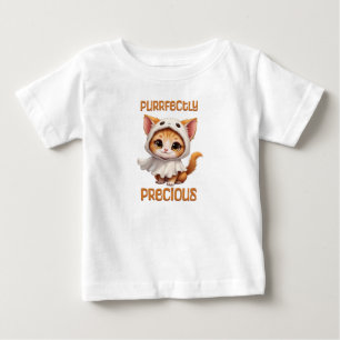 Camiseta Gatinho Fantasma Adorável de Precioso Puramente