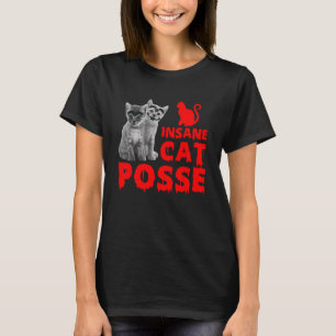 Camiseta Gatinho Felino Amante de os animais De Gato Insano