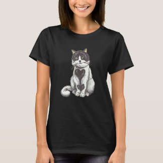 Camiseta Gatinho Fofinho Gato Coração Resgate Adoção de Gat