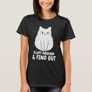 Camiseta Gatinho Fofinho Por Aí e Descobrir Humor Divertido