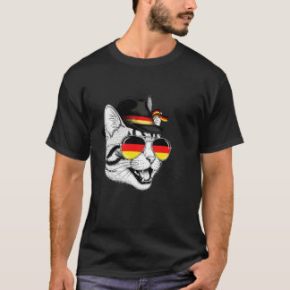 Camiseta Gatinho Fofo Bandeira Alemã Orgulho Oktoberfest Al