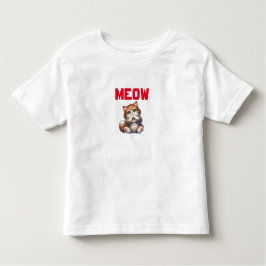 Camiseta Gatinho Fofo Bonito com Gesto do Coração | Adoráve