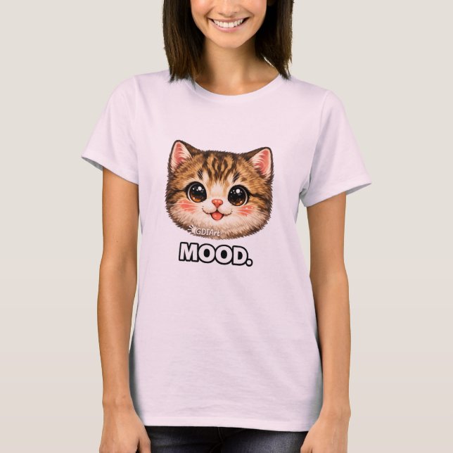 CAMISETA GATINHO FOFO COM HUMOR  (Frente)