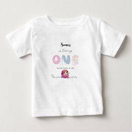 Camiseta Gatinho Fofo de 1º Aniversário