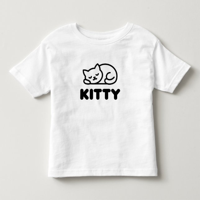 Camiseta Gatinho fofo dormindo (Frente)