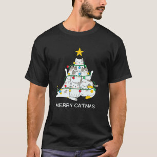 Camiseta Gatinho Fofo Natal Ree Feliz Catnatal Gato Natal