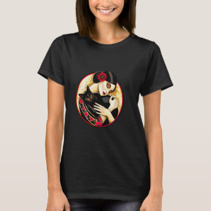 Camiseta Gatinho fofo retrô vintage da era risonha de 1920