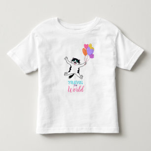 Camiseta Gatinho Fofo Viaja Pelo Mundo