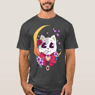 Camiseta Gatinho Gatinho Kawaii Neko Pastel