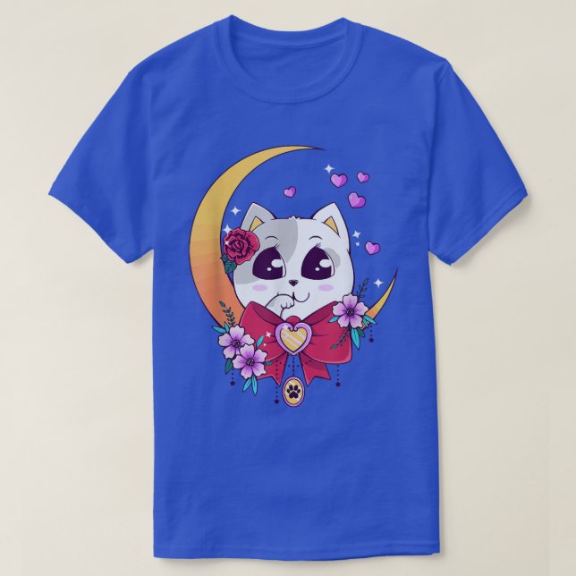 Camiseta Gatinho Gatinho Kawaii Neko Pastel  (Frente do Design)