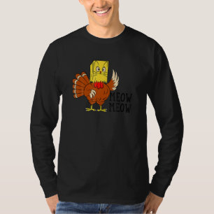 Camiseta Gatinho Gato De Miau De Ação De Graças