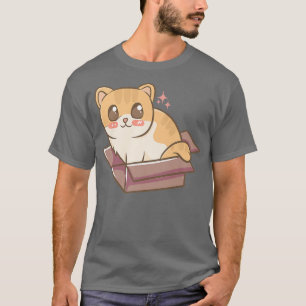 Camiseta Gatinho Gato Em Um Bo Cute Anime Kawaii Kawaii Jap