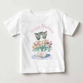 Camiseta Gatinho Gato | Feliz Aniversário Filha