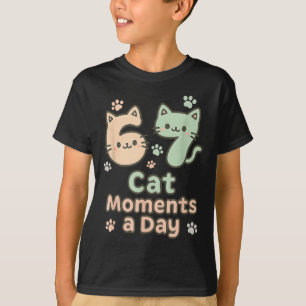 Camiseta Gatinho Gato Kawaii Mãe 6 7 Geração Alfa Gíria Sei