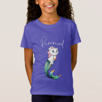 Gatinho Gato-Purê - Design de Gato-Sereia Divertid