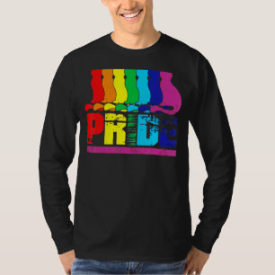 Camiseta Gatinho Gelbtq Purride Ally Orgulho gay Rainbow Fl