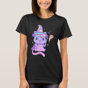 Camiseta Gatinho Gótico Pastel Estético Com Pizza Pizza Fof