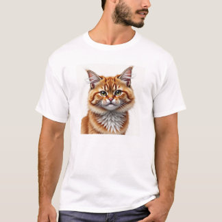 Camiseta Gatinho Grungewave: Caos de Aquarela Digital