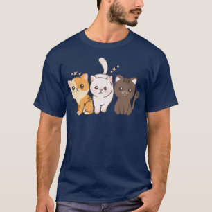 Camiseta Gatinho Kawaii Anime Kawaii