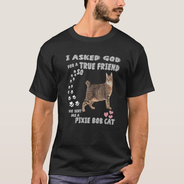 Camiseta Gatinho Kawaii Dizendo Impressão De Pai Bobcat Par (Frente)