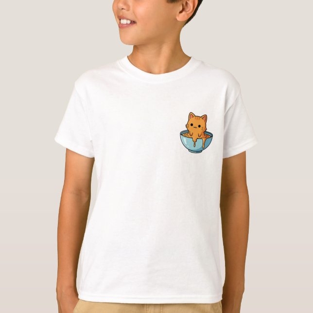 Camiseta Gatinho Kids Honey Bowl (Frente)