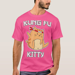 Camiseta Gatinho Kung Fu - Artes Marciais Engraçadas - Gato