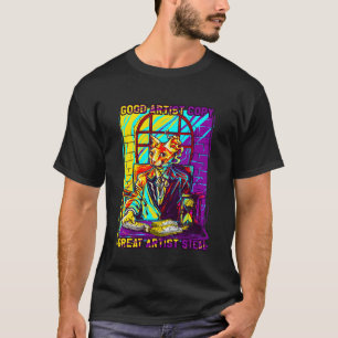 Camiseta Gatinho Ladrão Gatinho Gângster Gato Engraçado Gân