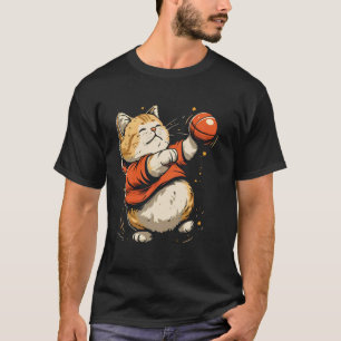 Camiseta Gatinho lançador de peso no Arremesso de peso