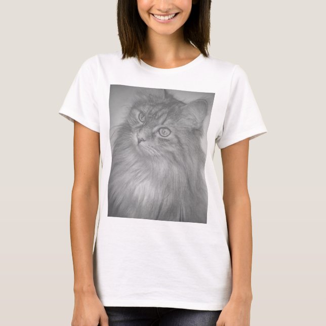 Camiseta Gatinho Louco E Bonito (Frente)
