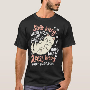 Camiseta Gatinho Macio Gatinho Quente Fofo Dormindo