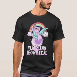 Camiseta Gatinho Mágico Unicórnio Kittycorn Felino Mágico R