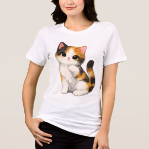 Camiseta Gatinho Malhado Fofo