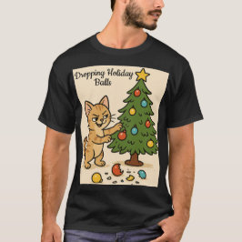 Camiseta Gatinho Malicioso Caos de Natal2
