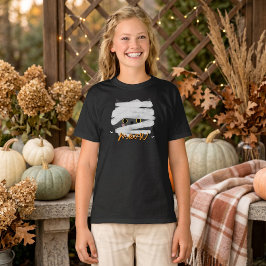 Camiseta Gatinho Mamãe Meow Garotas Halloween