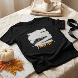 Camiseta Gatinho Mamãe Meow Halloween