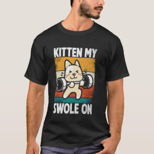 Camiseta Gatinho Meu Swole No Treino Amante de Gatos