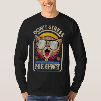 Camiseta Gatinho Não Estresse Meowt Para Gato