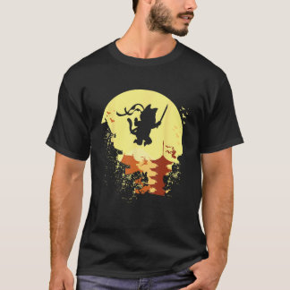 Camiseta Gatinho Ninja Guerreiro Espadachim Gato Samurai