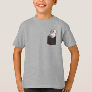 Camiseta Gatinho no bolso