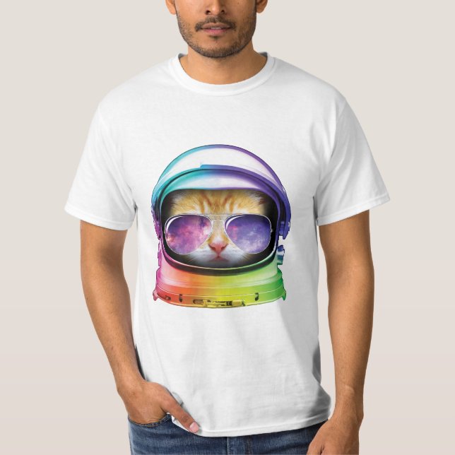 Camiseta Gatinho no espaço (Frente)
